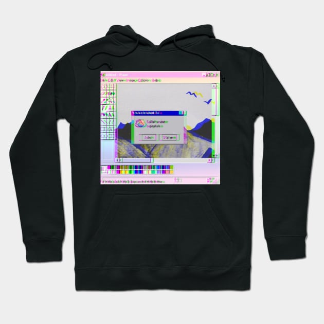 Vaporwave Anti capitalists Hoodie by GroovyArt